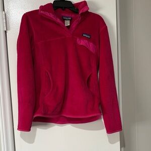 Patagonia Kids' Bright Pink Fleece Pullover